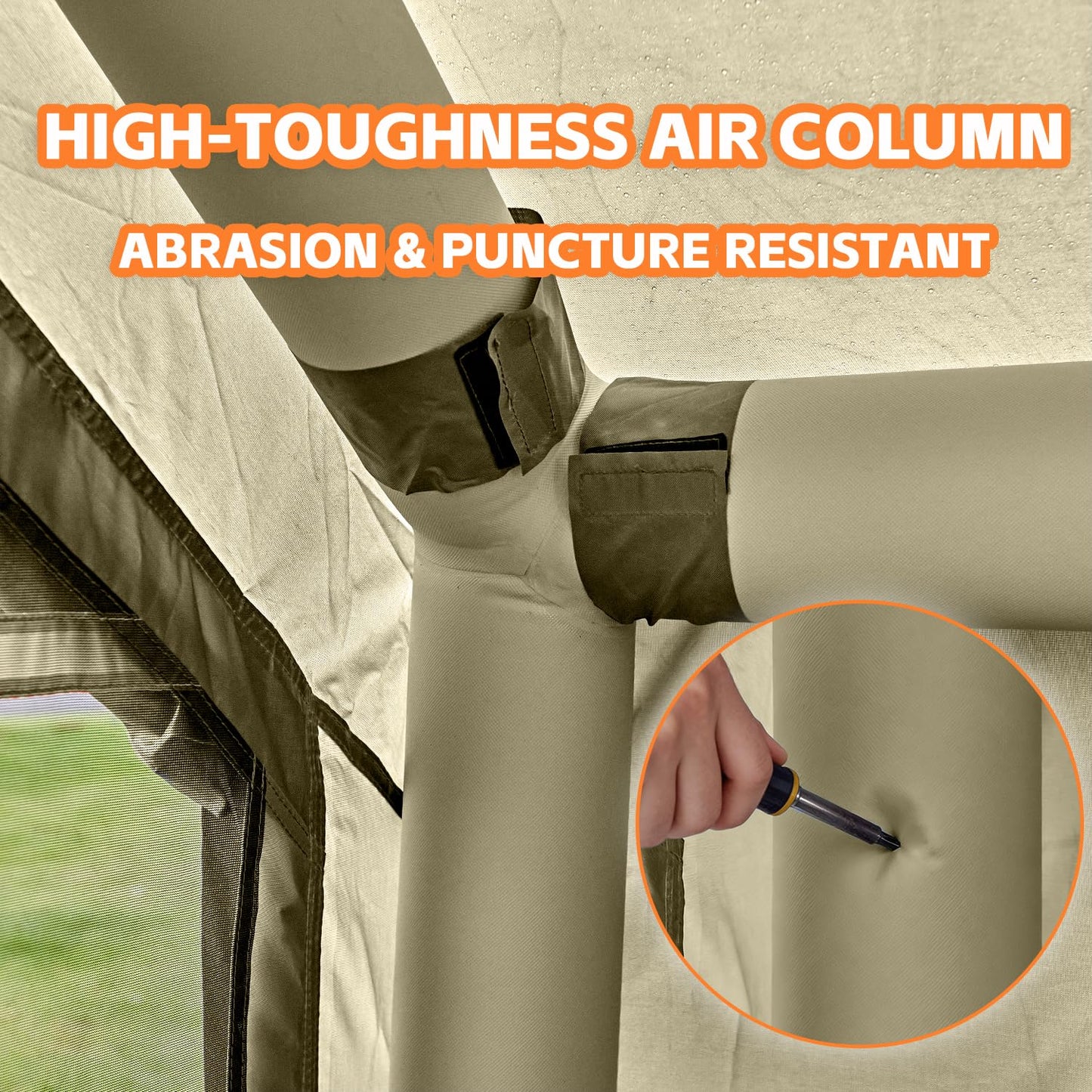 Inflatable Tents for Camping,Easy Blow Up Tent with Hand Pump,4 Seasons Waterproof Air Inflatable Camping Tent House for Family Weekend Camping