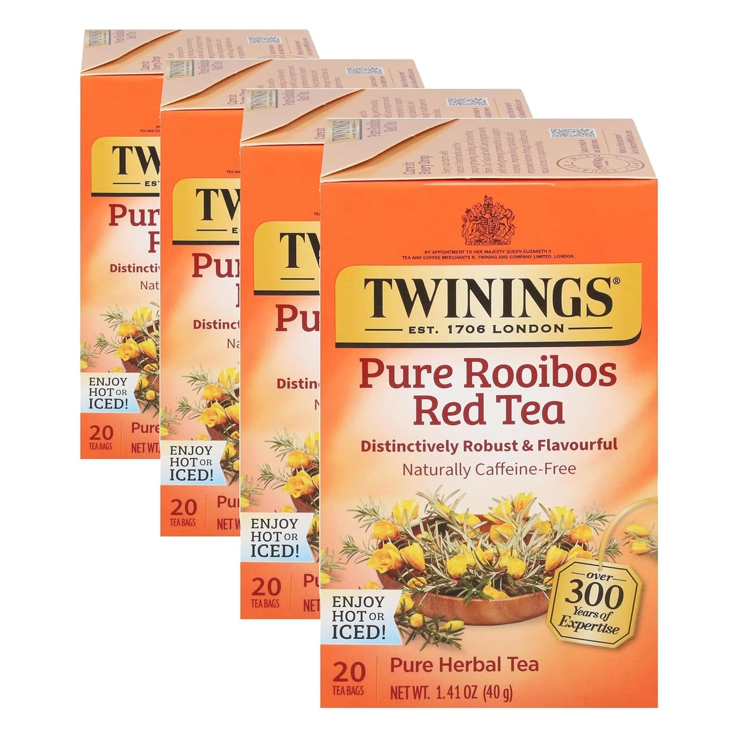 Twinings Pure Green Tea Individually Wrapped Bags, 100 Count (Pack of 1), Smooth & Refreshing, Caffeinated, Enjoy Hot or Iced, 100 Teabags