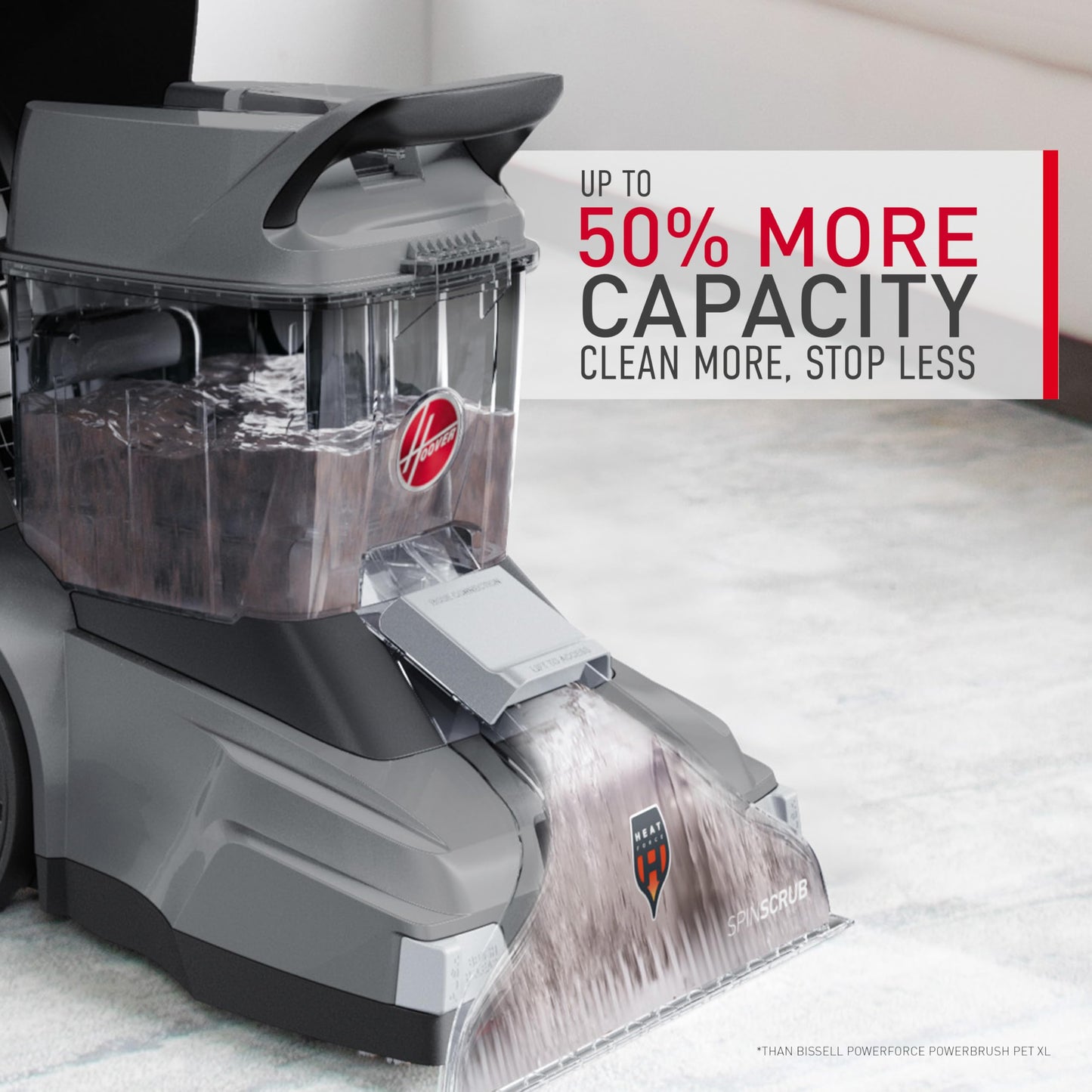 Hoover Powerscrub XL Pet Carpet Cleaner Machine, Upright Shampooer, FH68050, Black