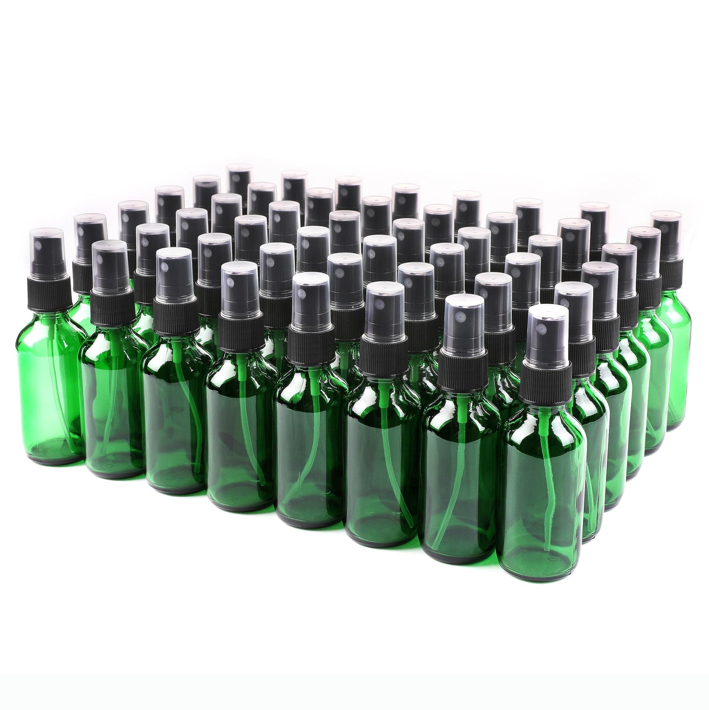 NOOEEISS Amber Glass Small Spray Bottle 2 oz 24 Packs,Fine Mist Sprayer Small Clear Bottles,Refillable Containers mini spray bottles for Cleaning Solutions and Skin Care (Amber 24pcs)