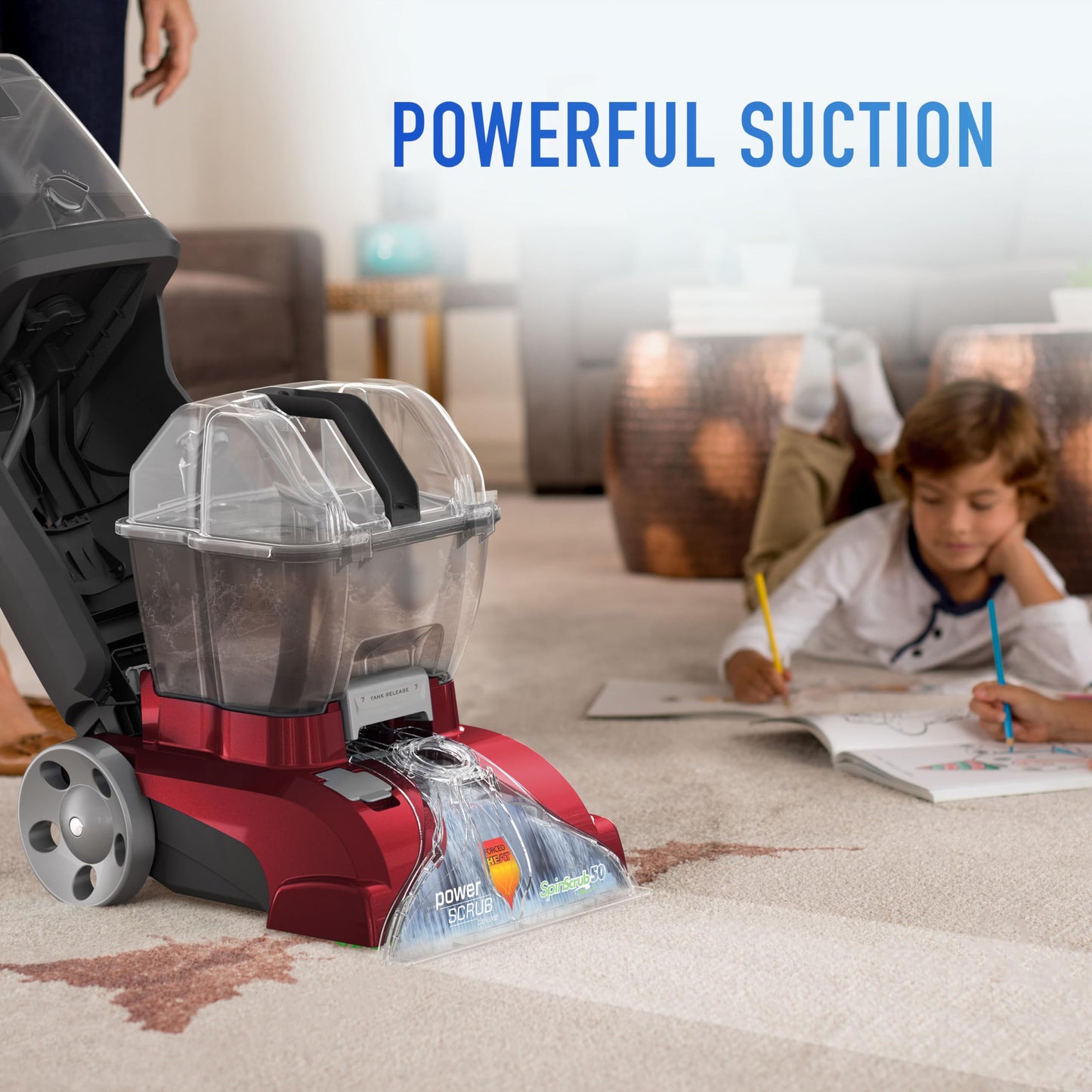 Hoover Powerscrub XL Pet Carpet Cleaner Machine, Upright Shampooer, FH68050, Black