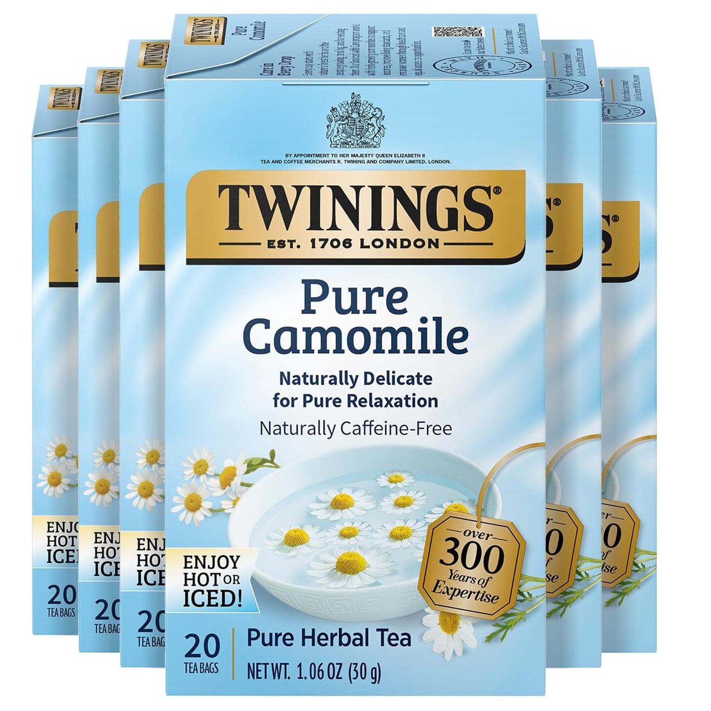 Twinings Pure Green Tea Individually Wrapped Bags, 100 Count (Pack of 1), Smooth & Refreshing, Caffeinated, Enjoy Hot or Iced, 100 Teabags