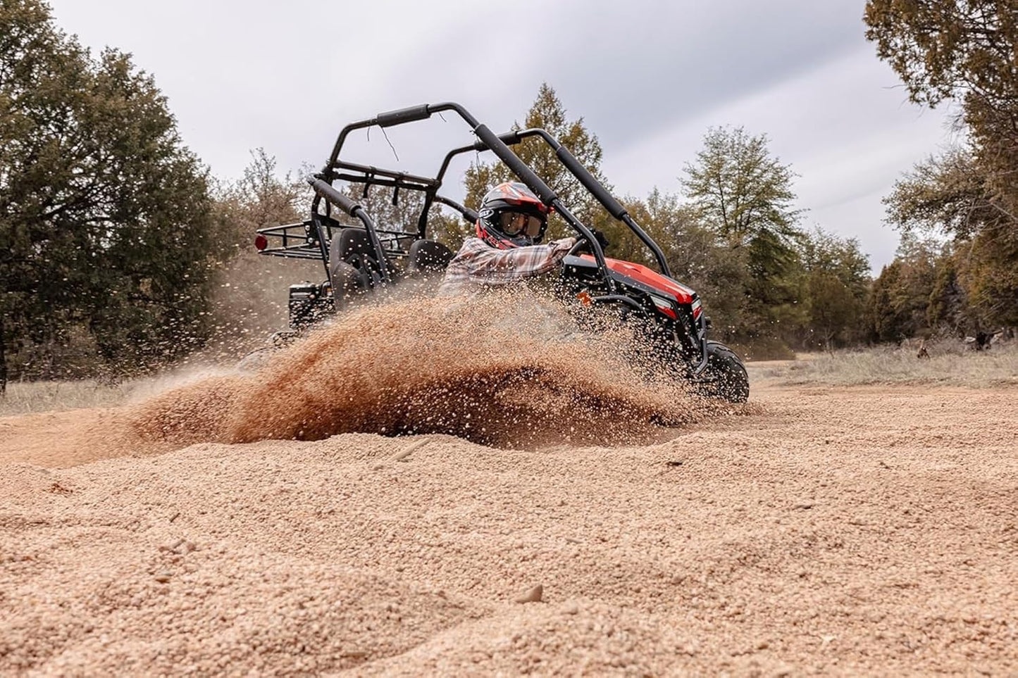 Coleman Powersports GK200 196cc Gas Powered Dual Seat Go-Kart, Reverse Gear, Adjustable Suspension, 275 lbs Maximum Load, Off Road Adventure Vehicle