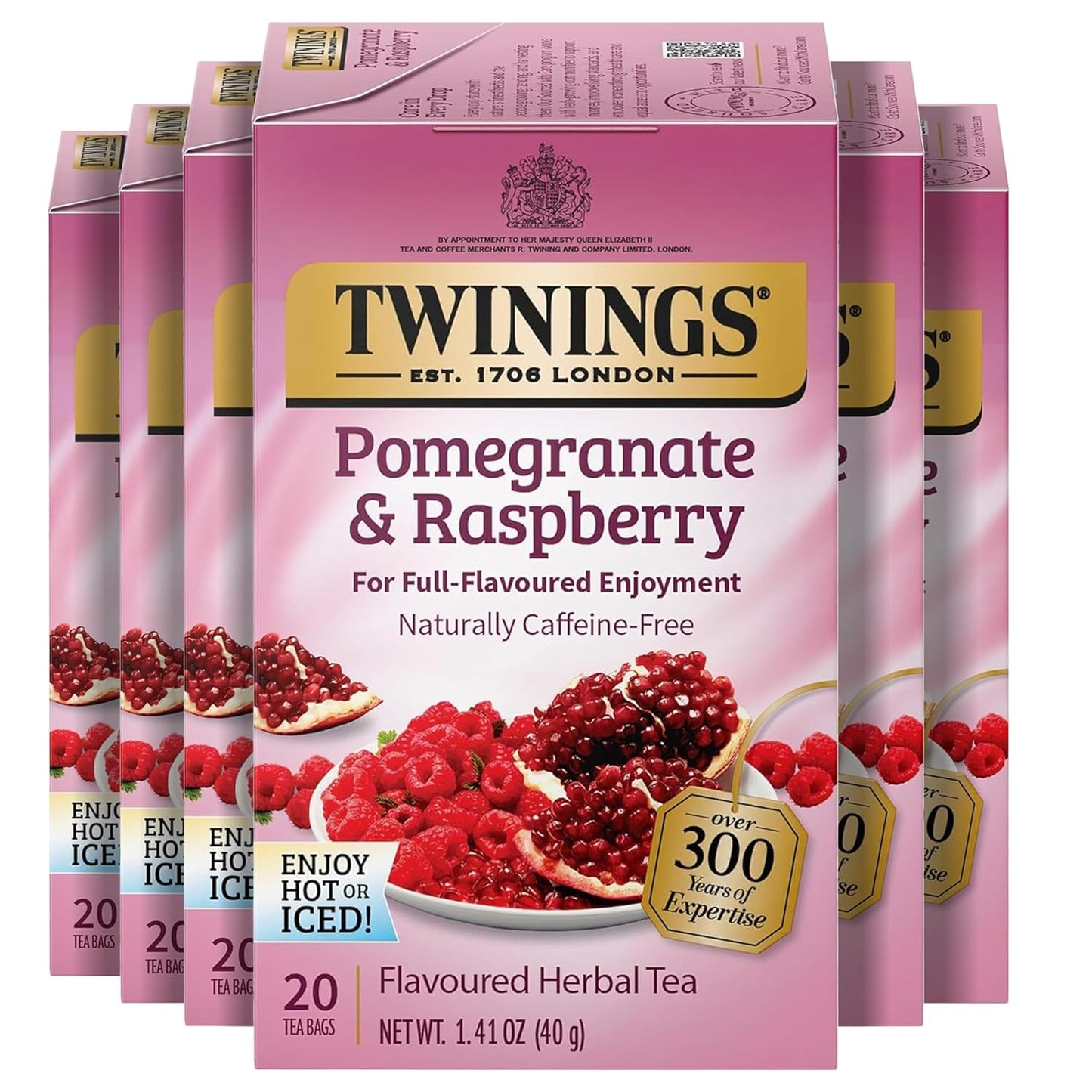 Twinings Pure Green Tea Individually Wrapped Bags, 100 Count (Pack of 1), Smooth & Refreshing, Caffeinated, Enjoy Hot or Iced, 100 Teabags