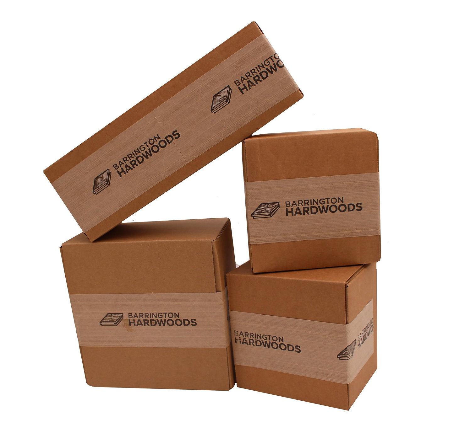 Barrington Hardwoods Domestic Variety Pack 5 Walnut, 5 Maple and 5 Cherry Boards - 3/4" x 2" (15Pcs) (3/4" x 2" x 18")