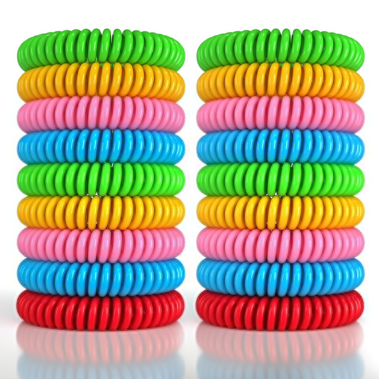 BuggyBands 60 Pack Mosquito Repellent Bracelets, Individually Wrapped Wristbands, DEET Free, Natural and Waterproof Bands, Camping Travel Essentials (60 Count (Pack of 1))