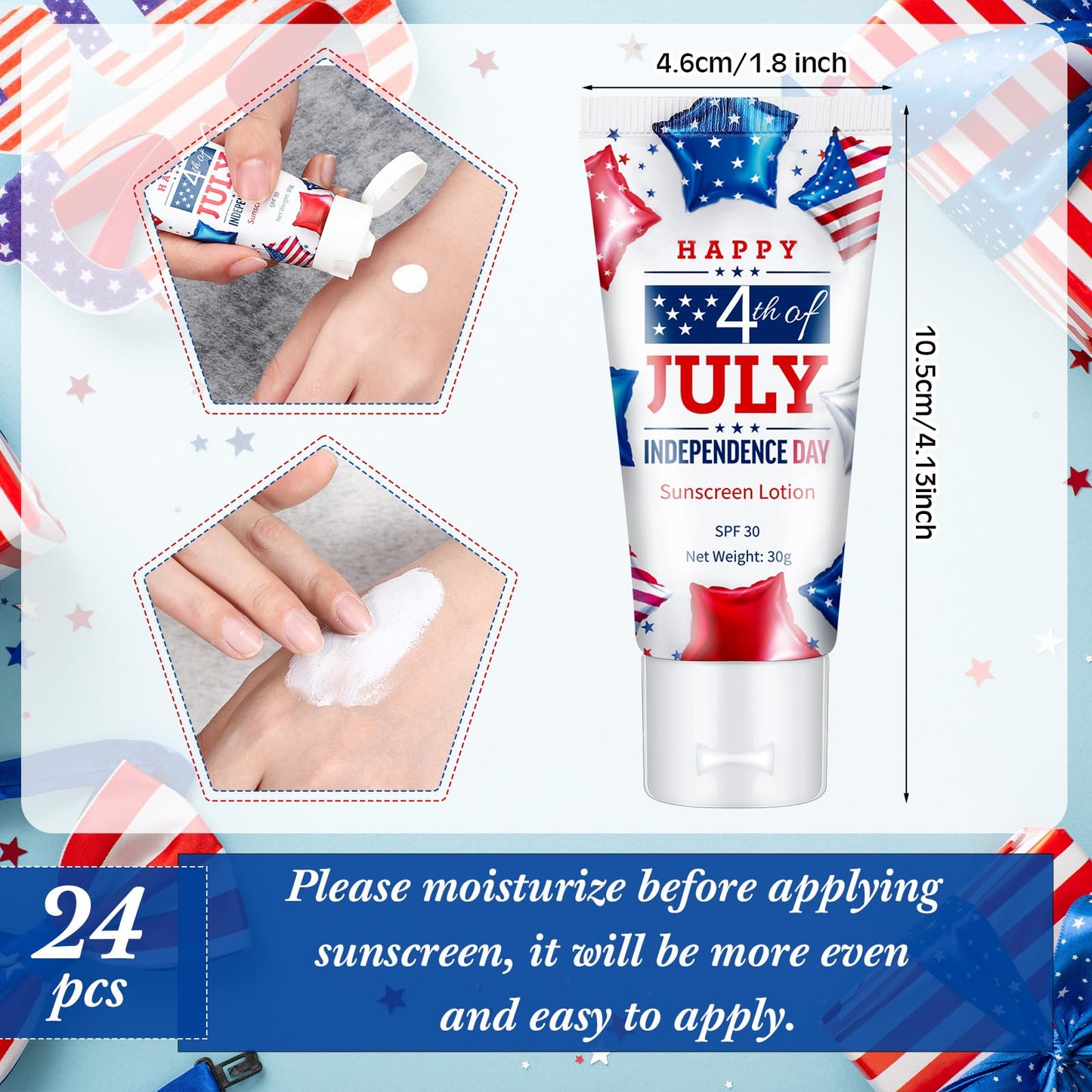48 Pcs Mini Sunscreen Bulk for Summer Party Wedding SPF 30 Water Resistant Sunscreen Lotion Bulk 1oz Travel Size for Thank You Gifts Wedding Party Supplies (Eucalyptus)
