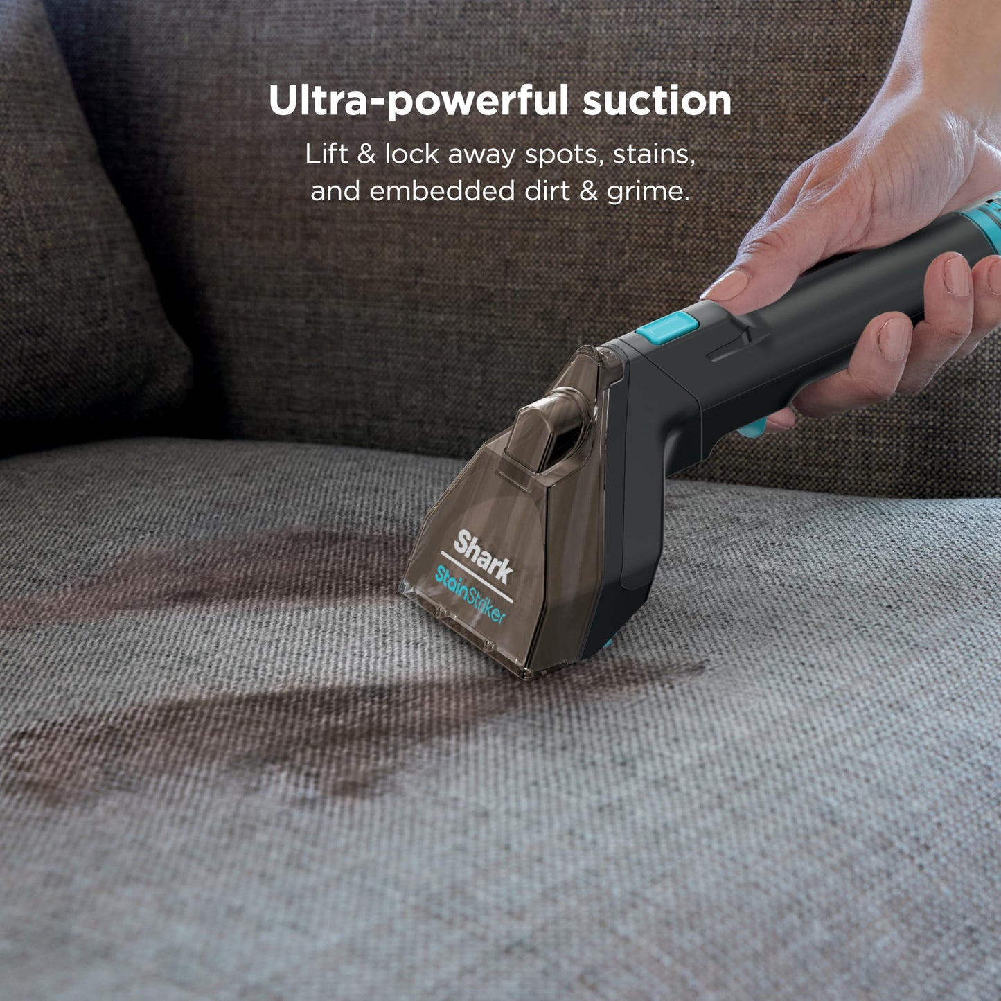 Shark StainStriker Portable Carpet Upholstery & Area Rug Cleaner, Stain & Odor Remover, Perfect for Car Interiors, Nordic Blue, PX202BRN