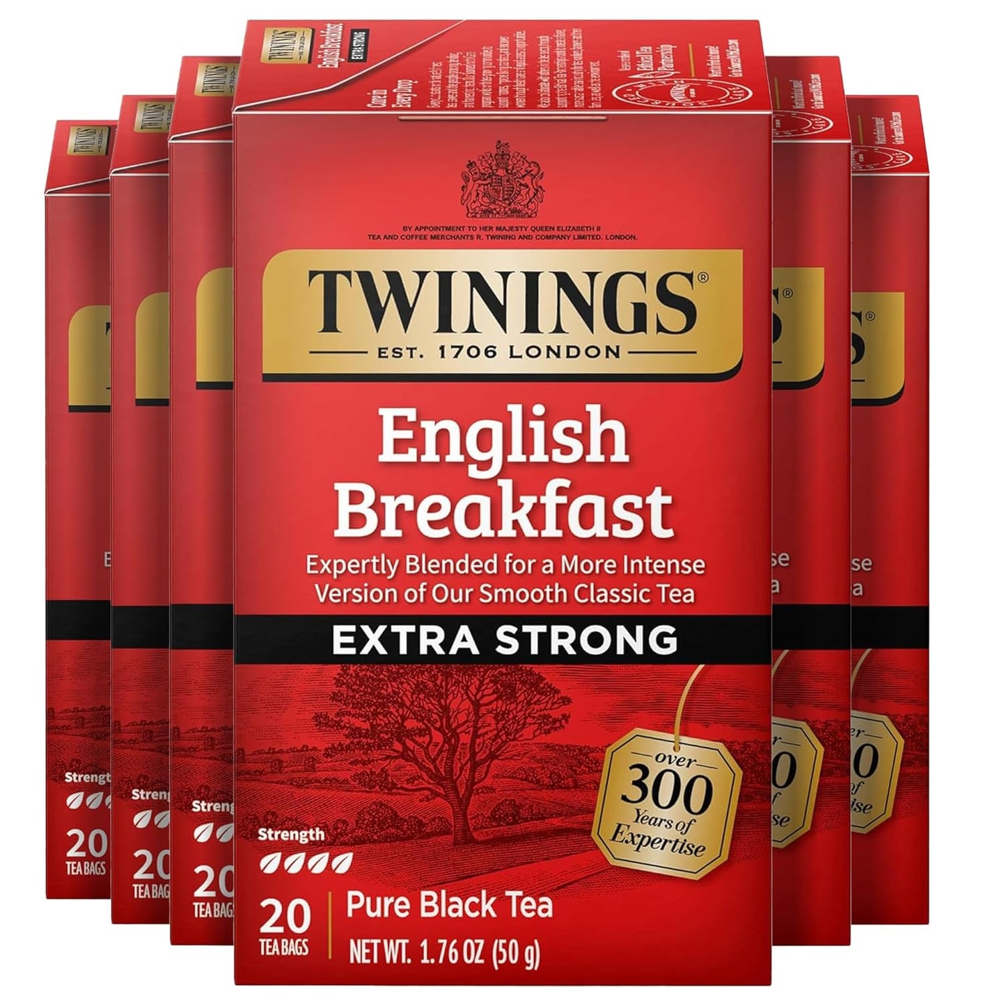 Twinings Pure Green Tea Individually Wrapped Bags, 100 Count (Pack of 1), Smooth & Refreshing, Caffeinated, Enjoy Hot or Iced, 100 Teabags