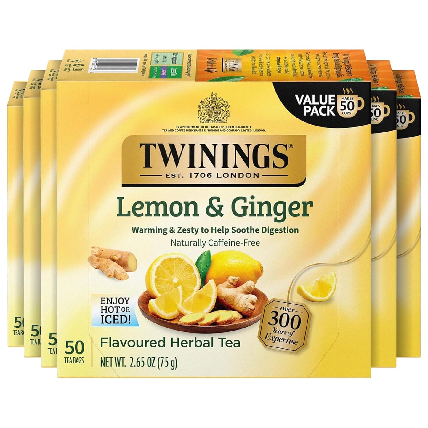 Twinings Pure Green Tea Individually Wrapped Bags, 100 Count (Pack of 1), Smooth & Refreshing, Caffeinated, Enjoy Hot or Iced, 100 Teabags