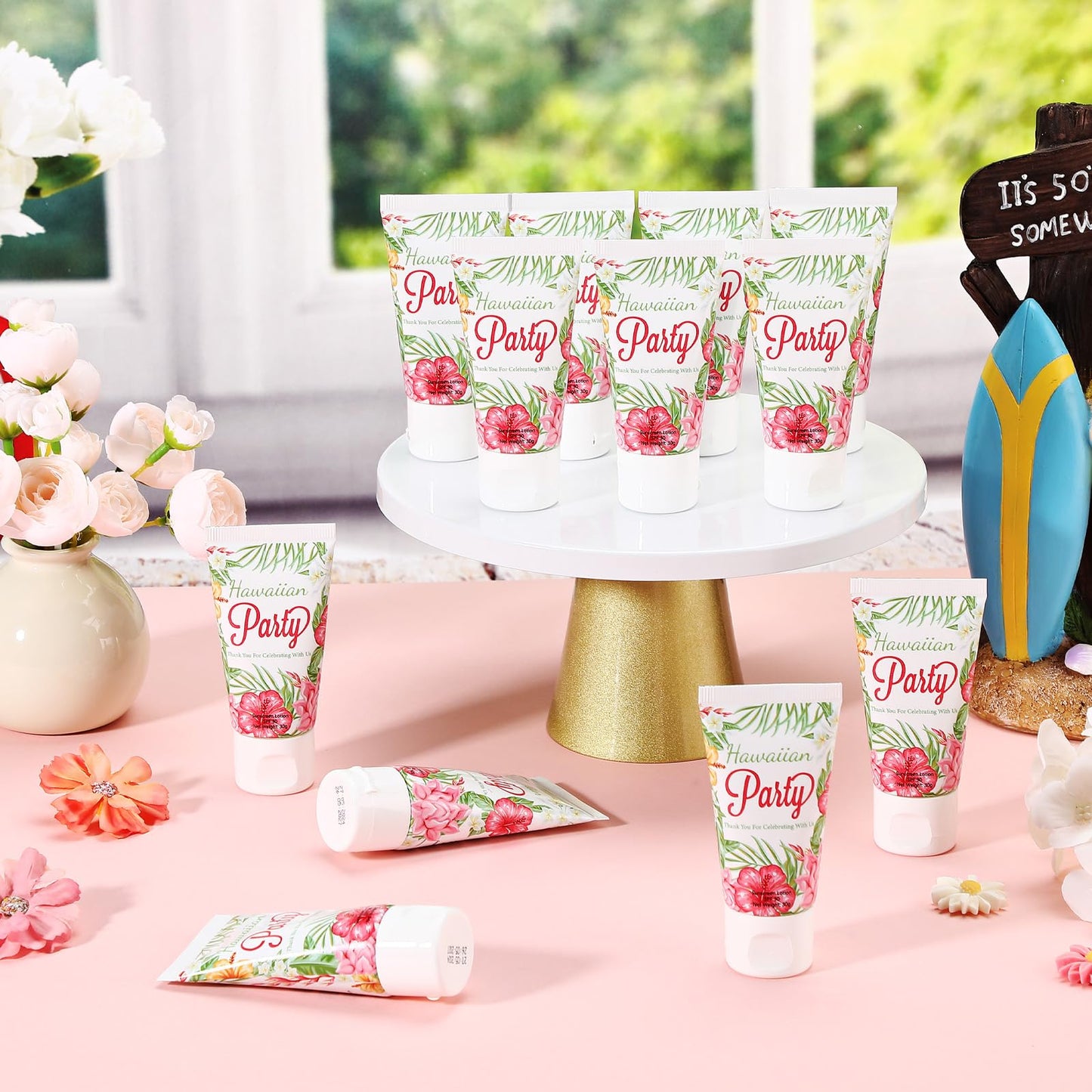 48 Pcs Mini Sunscreen Bulk for Summer Party Wedding SPF 30 Water Resistant Sunscreen Lotion Bulk 1oz Travel Size for Thank You Gifts Wedding Party Supplies (Eucalyptus)