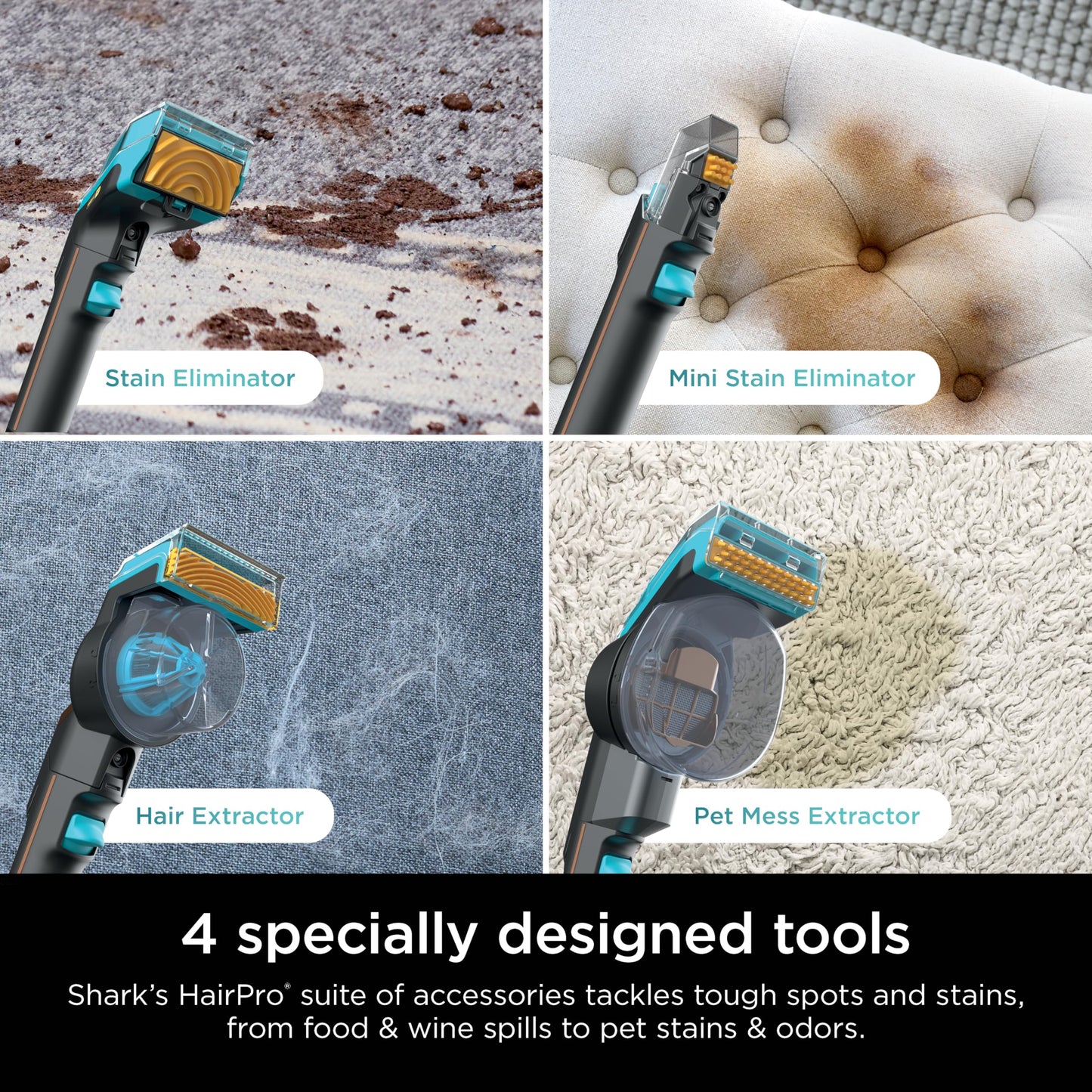 Shark StainStriker Portable Carpet Upholstery & Area Rug Cleaner, Stain & Odor Remover, Perfect for Car Interiors, Nordic Blue, PX202BRN