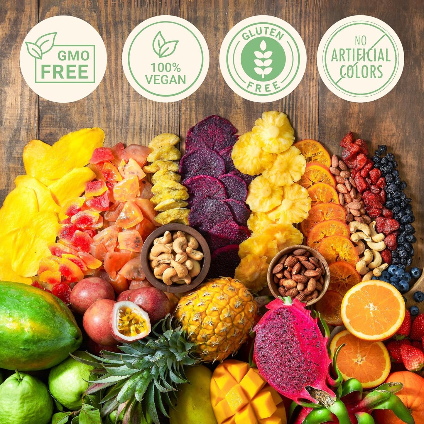 Dried Fruit Gift Basket – 11 Tropical Flavor Mothers Day Gifts for Mom | 20oz Soft Dried Fruit Basket Gift - Dried Fruit and Nuts Gift Basket Dry Fruits Gift Box - Healthy Food Gifts for Women Mom Dad