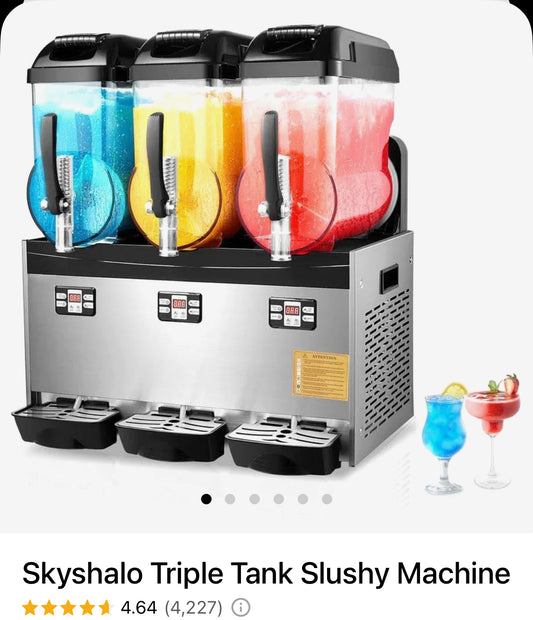 Skyshalo Triple Tank Slushy Machine